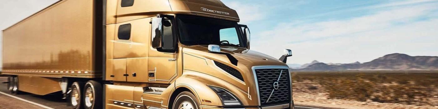 Professional logistics truck on desert highway representing reliable freight transportation